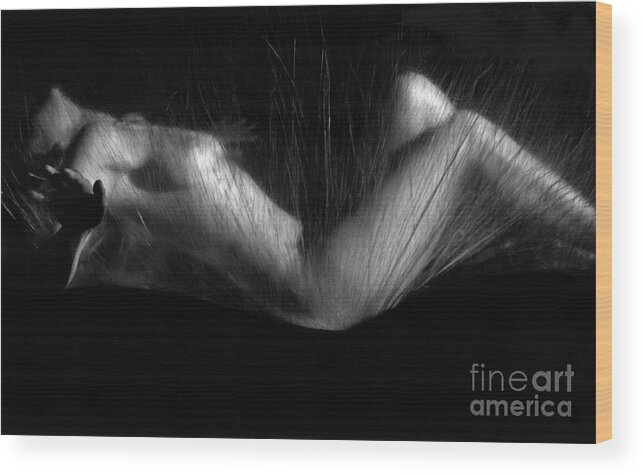 Nude Wood Print featuring the photograph Sas 3 by Tony Cordoza