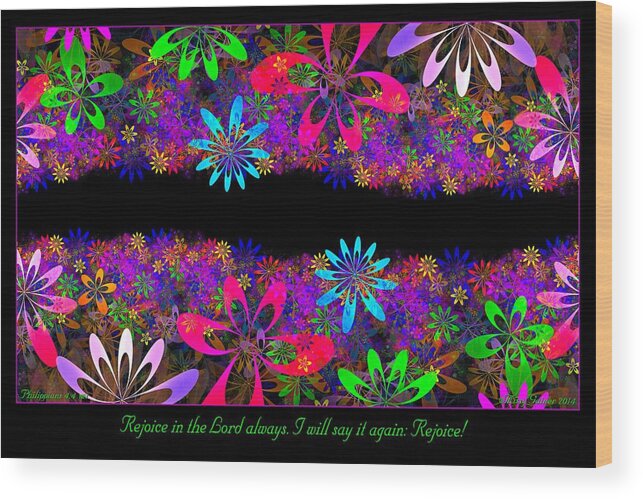 Fractal Wood Print featuring the digital art Say It Again by Missy Gainer