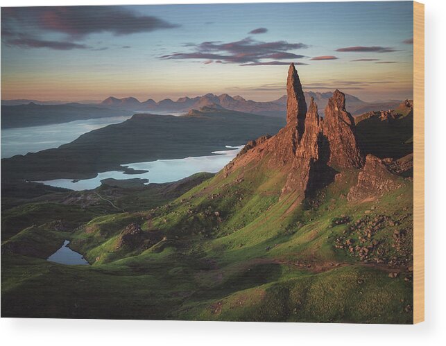 Scotland Wood Print featuring the photograph Scotland - Old Man Of Storr by Jean Claude Castor