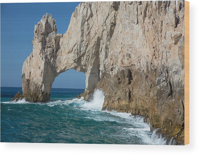 Sea Arch Wood Print featuring the photograph Sea arch El Arco de Cabo San Lucas by Allan Levin