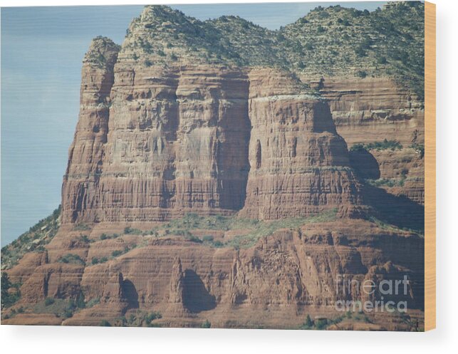 Sedona Wood Print featuring the photograph Court House Butte by Pamela Walrath