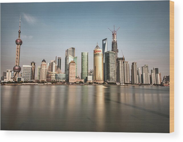 Tranquility Wood Print featuring the photograph Shanghai - Perfect Weather by Andy Brandl