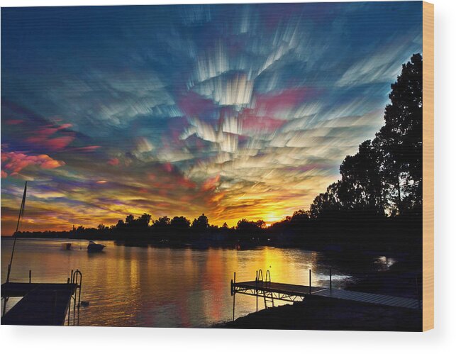 Landscape Wood Print featuring the photograph Shattered Rainbow by Matt Molloy