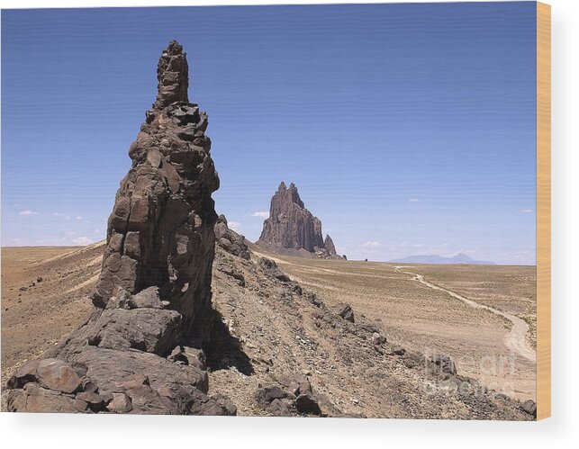 Shiprock Wood Print featuring the photograph Shiprock - New Mexico by Steven Ralser