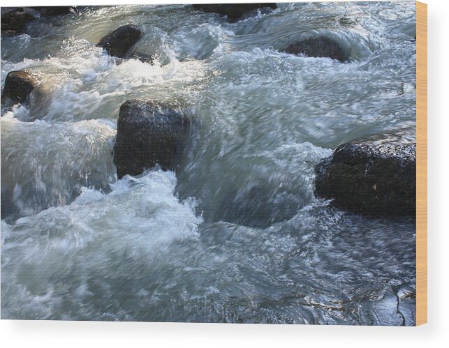 Nature Wood Print featuring the photograph Sierra Rapids by Daniel Schubarth