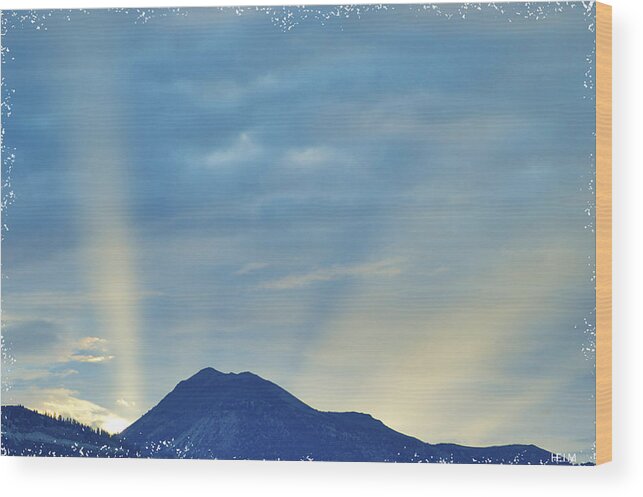  Lake Tahoe Photographs Wood Print featuring the photograph Sierra Sunset by Mayhem Mediums