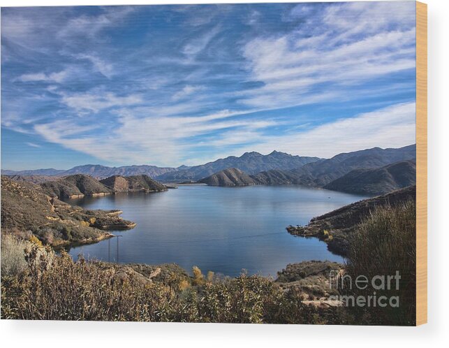 Lake Wood Print featuring the photograph Silverwood Lake by Peggy Hughes