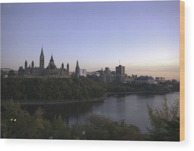 City Wood Print featuring the photograph Skyline by Josef Pittner