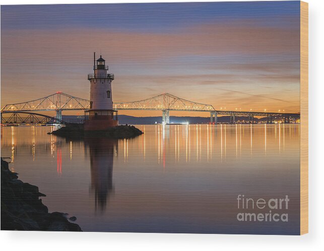 Ny Wood Print featuring the photograph Sleepy Hollow Light Reflections by Michael Ver Sprill