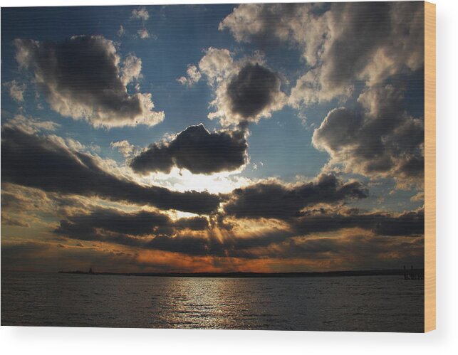 Clouds Wood Print featuring the photograph Smile by Andrea Galiffi