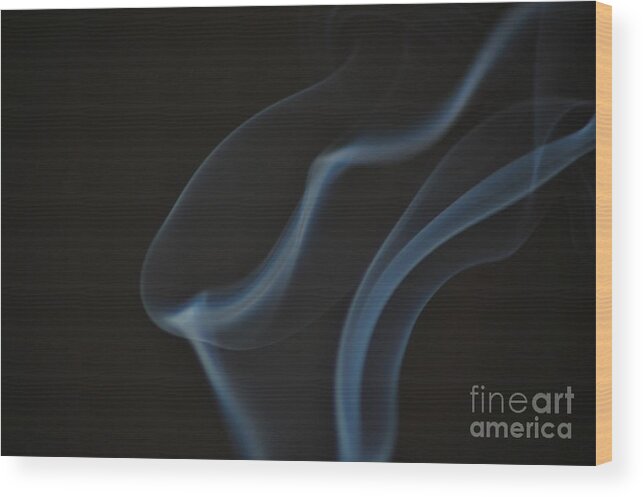 Smoke Art Wood Print featuring the photograph Smoke 1 by Patrick Shupert