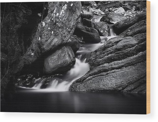 Landscape Wood Print featuring the photograph Smooth flows by Rob Dietrich