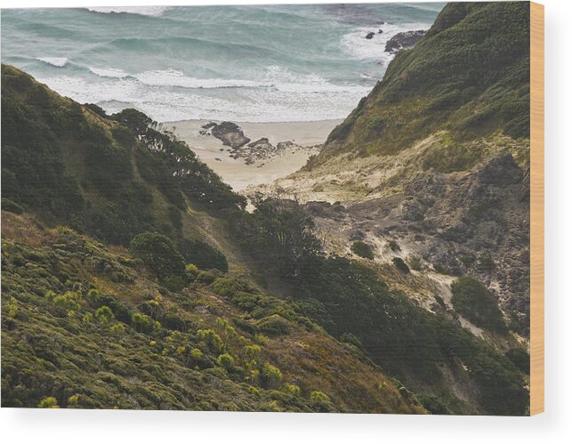 Ocean Wood Print featuring the photograph Solitude by John and Julie Black