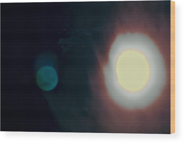 Moon Wood Print featuring the photograph Sun to Moon by Daniel Martin