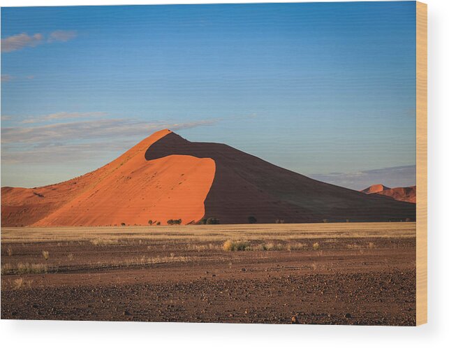 Namibia Wood Print featuring the photograph Sossusvlei Dune 45 by Gregory Daley MPSA