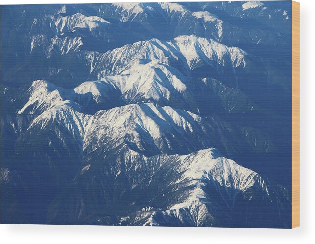 Scenics Wood Print featuring the photograph South Alps Japan by Photography By Dalang5