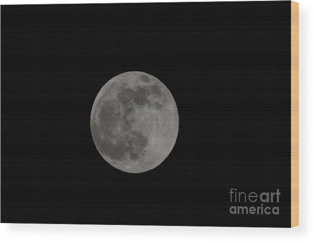 Full Moon Wood Print featuring the photograph Space and Time by George DeLisle