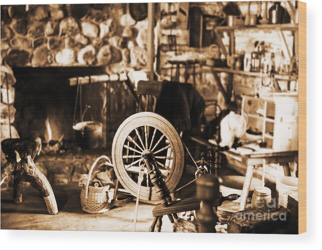 Ludington Michigan Wood Print featuring the photograph Spinning Wheel by Randall Cogle