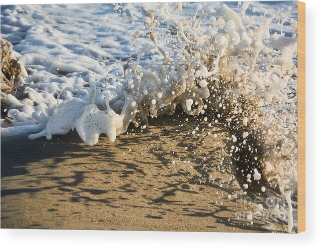 Splash Wood Print featuring the photograph Splash by Eddie Yerkish