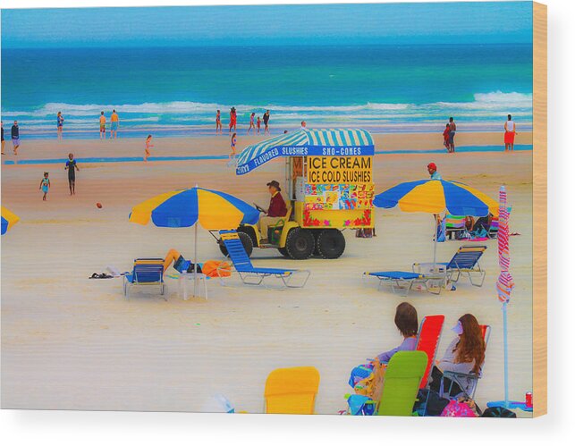 Beach Wood Print featuring the photograph Spring Break by Jessica Brown