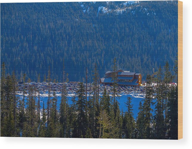 Mt Baker Wood Print featuring the photograph Spring Gathering at the Baker Summit by Ken Stanback