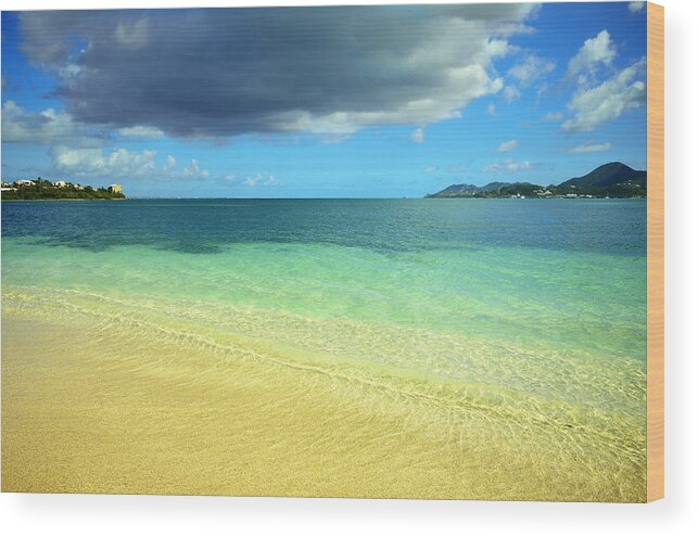 Caribbean Wood Print featuring the photograph St. Maarten Tropical Paradise by Luke Moore
