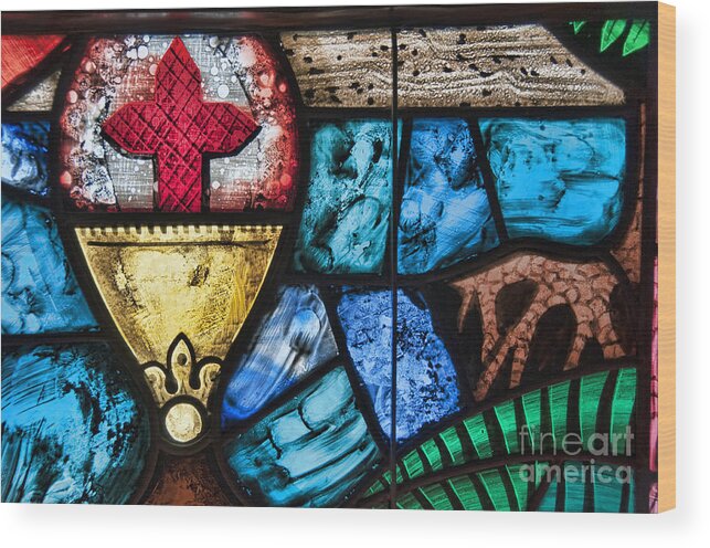 Church Wood Print featuring the photograph Stained Glass by David Arment