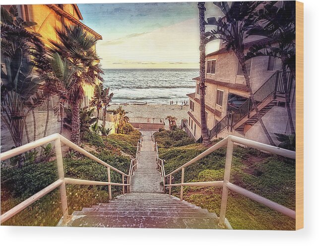 Carlsbad Wood Print featuring the photograph Stairway to Heaven by Ann Patterson