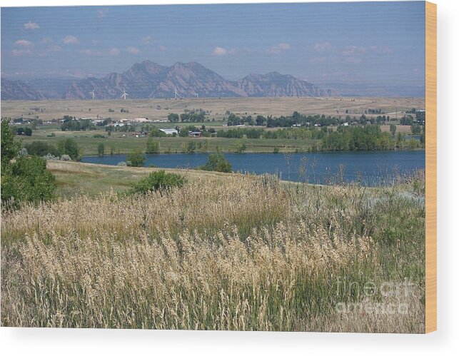 Standley Lake Wood Print featuring the photograph Standley Lake by Veronica Batterson