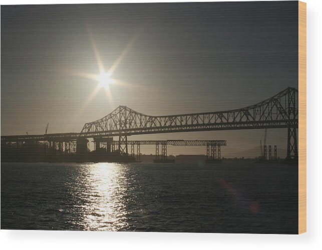 San Francisco Wood Print featuring the photograph Starlight Moon by Cynthia Marcopulos