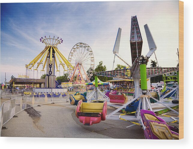 State Wood Print featuring the photograph State fair by Alexey Stiop