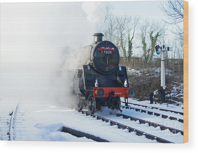 Steam Wood Print featuring the photograph Steam Up by David Birchall