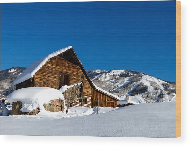 Champagne Powder Wood Print featuring the photograph Steamboat Springs History by Teri Virbickis