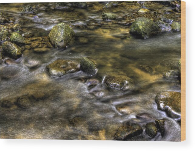 River Wood Print featuring the photograph Stepping Stones by Harry B Brown