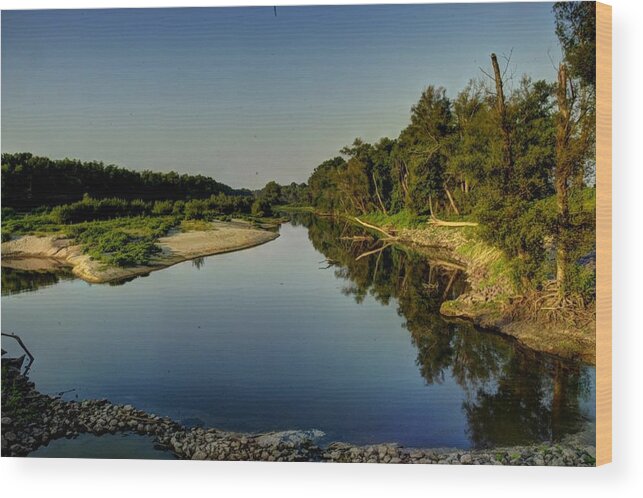 Brandywine Island Wood Print featuring the photograph Still Waters At Brandywine by DArcy Evans