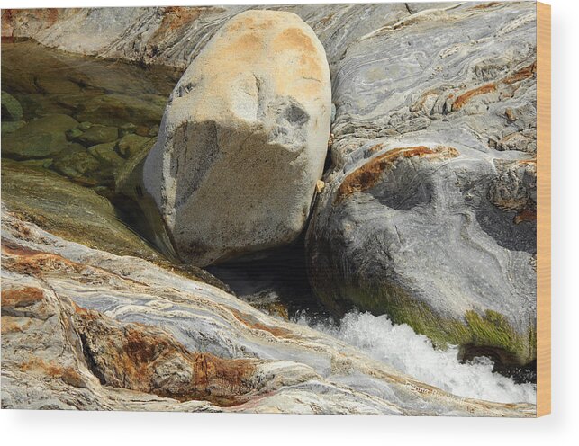 Stone Wood Print featuring the photograph Stony Faced by Donna Blackhall