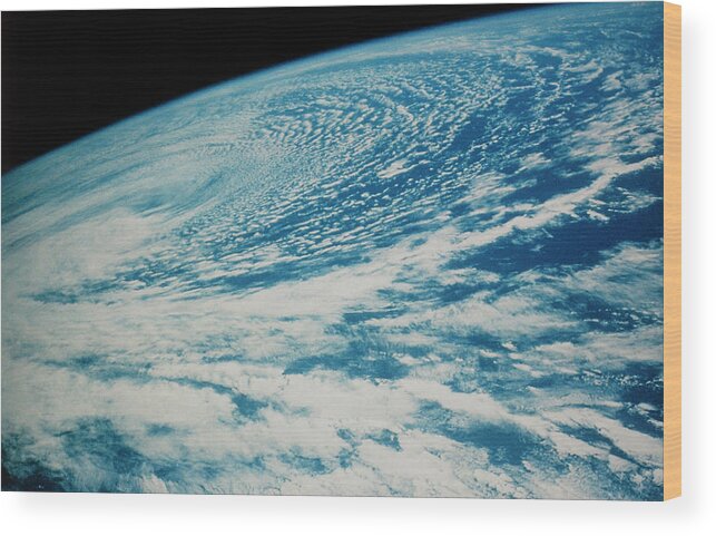 Shuttle Imagery Wood Print featuring the photograph Storm Clouds Photographed From Space Shuttle by Nasa/science Photo Library