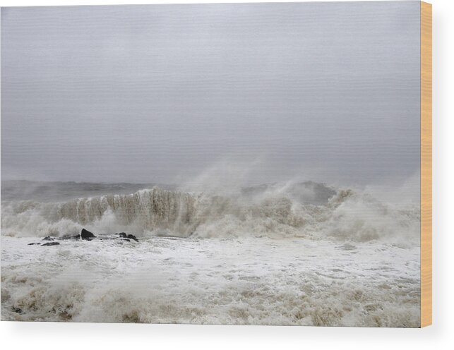 Storm Wood Print featuring the photograph Storm Surge by JoAnn Lense