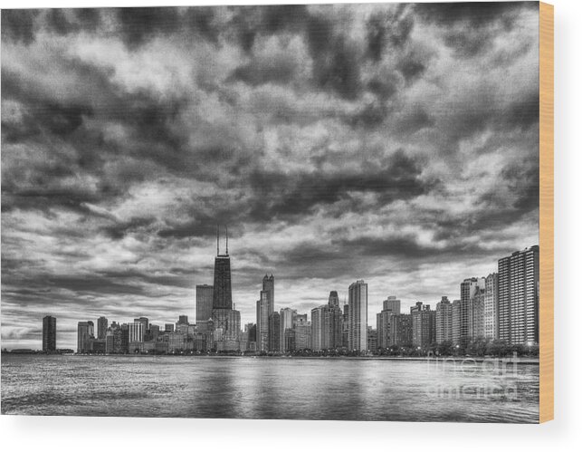 Chicago Wood Print featuring the photograph Storms Over Chicago by Margie Hurwich