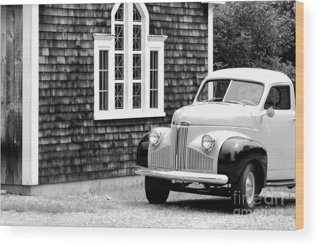 Barbara Bardzik Wood Print featuring the photograph Studebaker by Barbara Bardzik