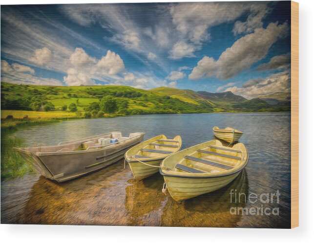 Boat Wood Print featuring the photograph Summer Boating by Adrian Evans