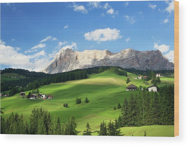 Scenics Wood Print featuring the photograph Summer In The Dolomites by Matteo Colombo