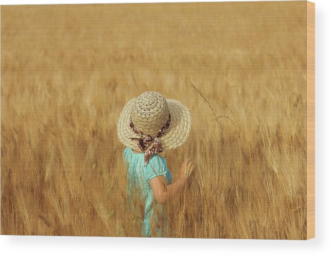 Summer Wood Print featuring the photograph Summertime by Olga Fomina