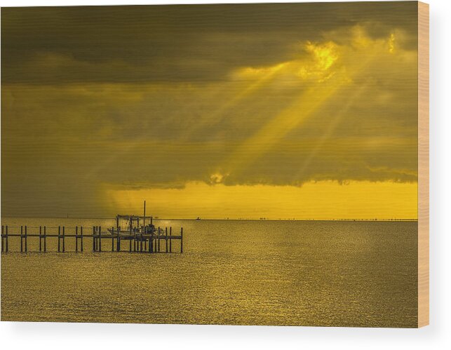 Sunbeams Wood Print featuring the photograph Sunbeams of Hope by Marvin Spates