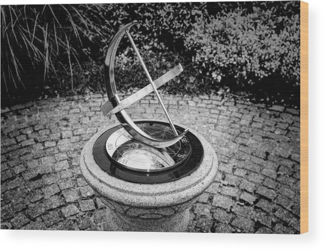 Sundial Wood Print featuring the photograph Sundial by Jim Orr