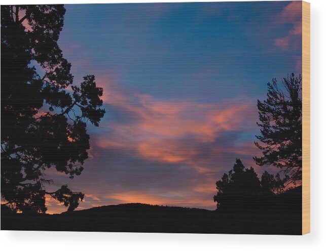 Mammoth Hot Springs Wood Print featuring the photograph Sunrise Over Mammoth Campground by Frank Madia