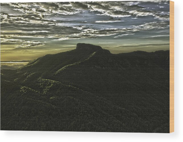 Landscapes Wood Print featuring the photograph Sunset at Table Rock by Kevin Senter