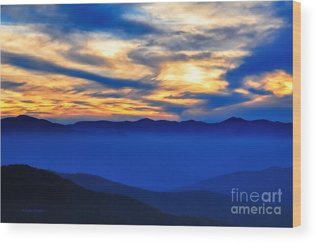 Sunset Wood Print featuring the photograph Sunset at the Max by Randy Rogers