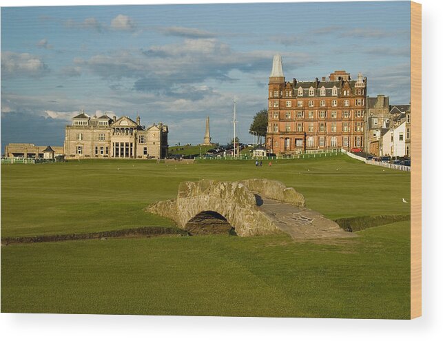 St. Andrews Wood Print featuring the photograph Swilken Bridge by Jeremy Voisey