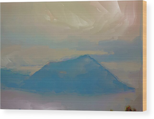 Mountains Wood Print featuring the photograph Taal volcano by Christopher Rowlands